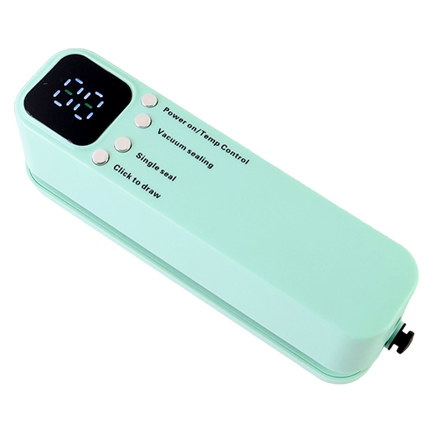 Rechargeable electric vacuum sealer machine by Wukusy for home improvement, with compact design and easy use for food preservation.