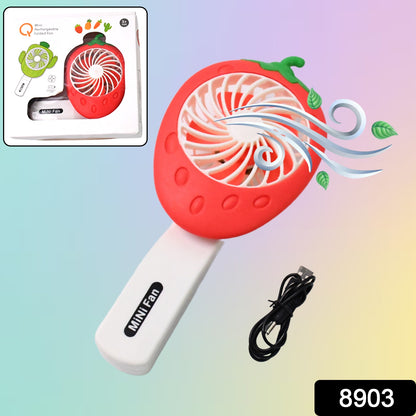 Wukusy rechargeable handheld mini fan in mixed colors, compact home improvement tool with battery not included, ideal for portable cooling.