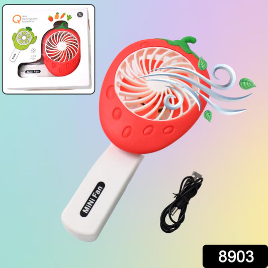 Wukusy rechargeable handheld mini fan in mixed colors, compact home improvement tool with battery not included, ideal for portable cooling.