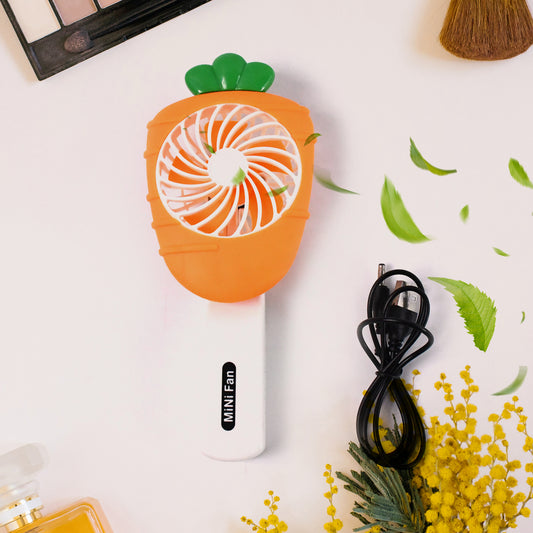 Wukusy rechargeable handheld mini fan in mixed colors, compact home improvement tool with battery not included, ideal for portable cooling.