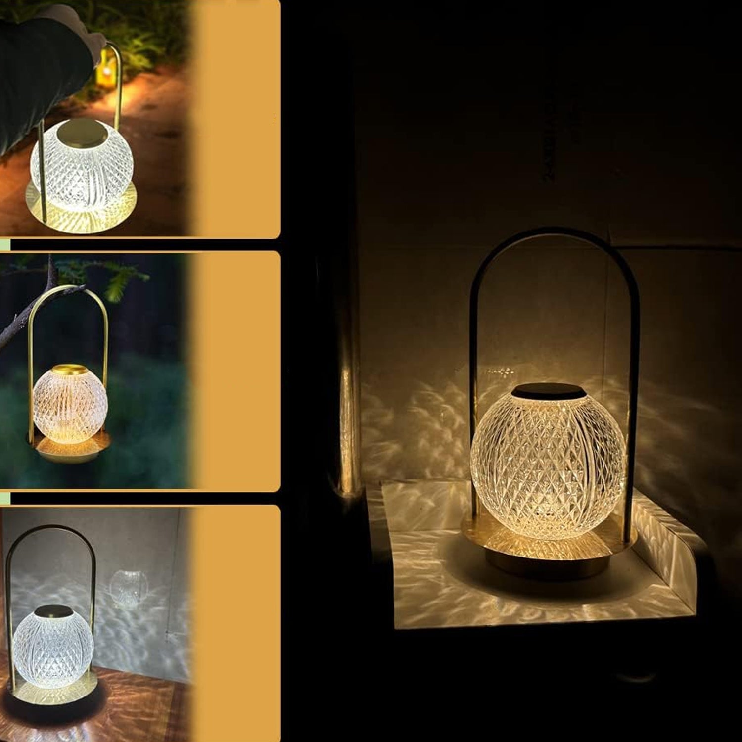 Wukusy rechargeable LED touch lamp with 7W power and 1800mAh battery, ideal for home lighting and improvement.