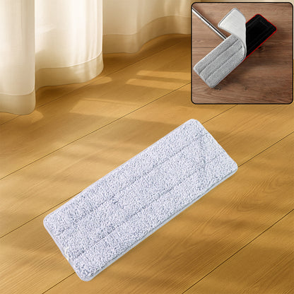 Wukusy reusable microfiber mop pad replacement for home cleaning, showing soft microfiber material and attachment side.