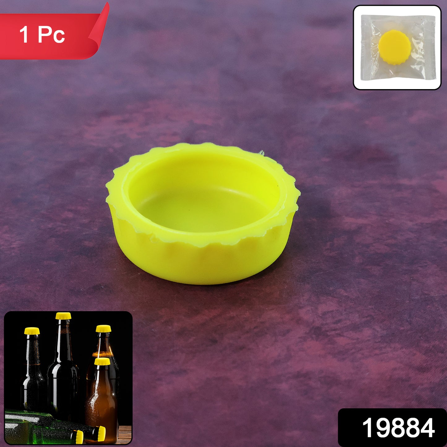 Wukusy reusable silicone bottle cap cover, home improvement, fits standard bottles, flexible and airtight for sealing.