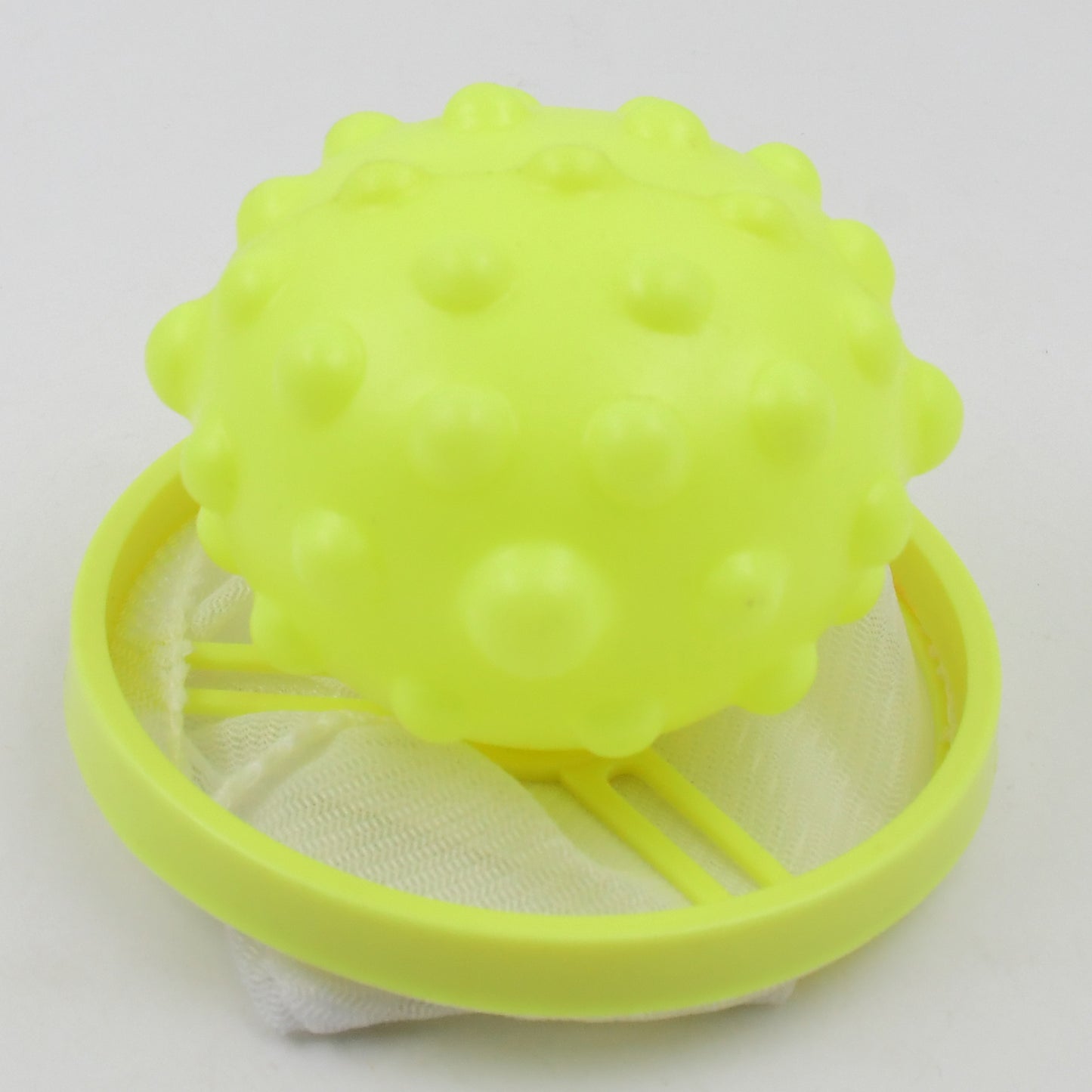 Wukusy reusable cylindrical lint mesh bag for washing machine, designed to trap lint and debris during laundry.