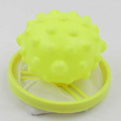 Wukusy reusable cylindrical lint mesh bag for washing machine, designed to trap lint and debris during laundry.