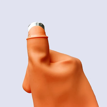 Wukusy right-handed silicone thumb cutter glove for home improvement, designed for enhanced grip and protection during cutting tasks.