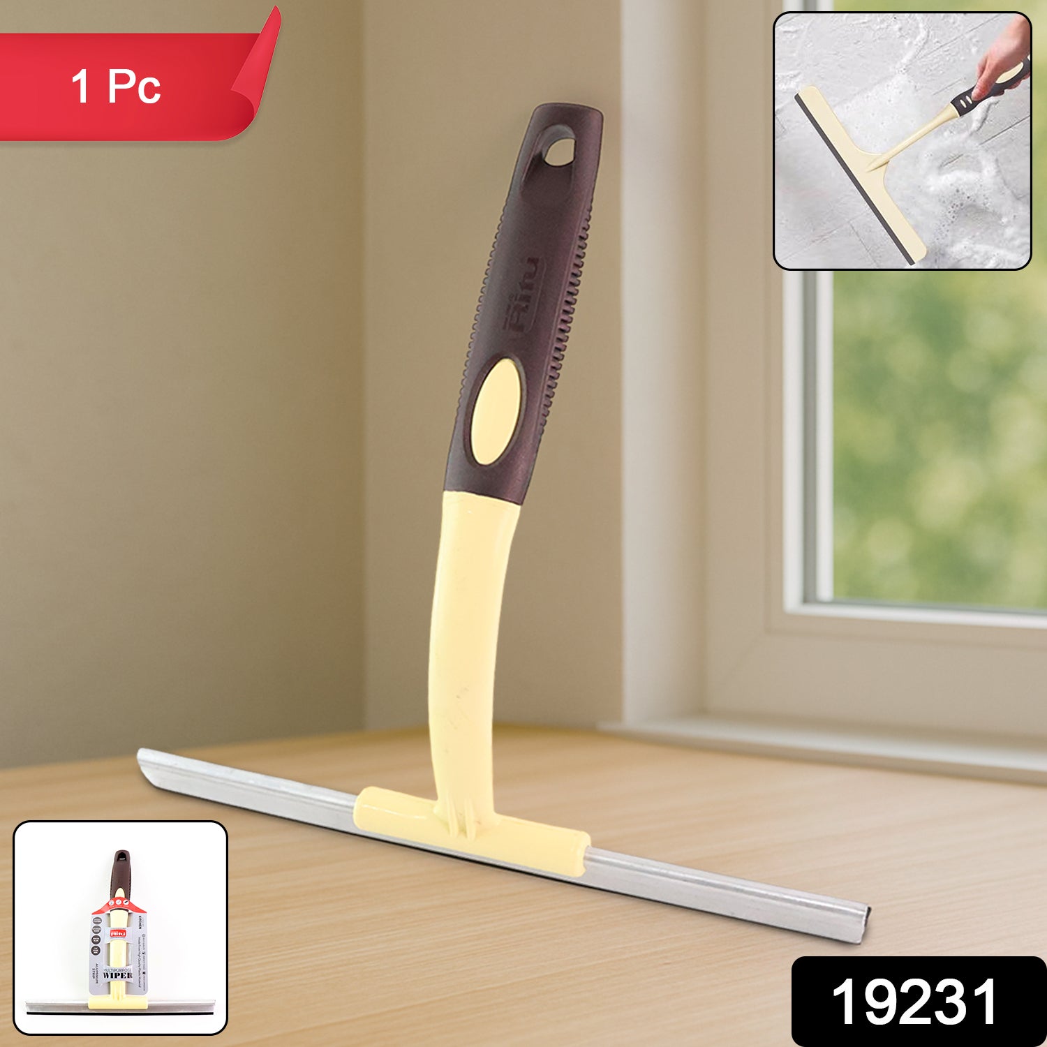 Wukusy Ritu Premium Window Glass Wiper for efficient cleaning of home windows, featuring a durable and ergonomic design.