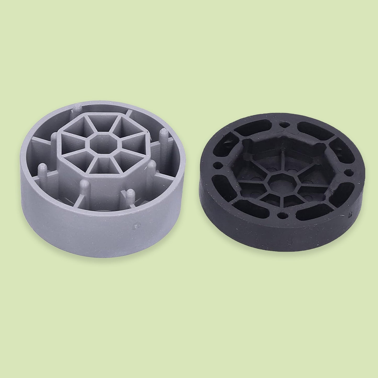 Set of four Wukusy round washing machine support pads for stable appliance placement and vibration reduction in home improvement.
