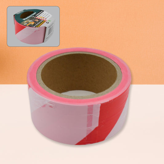 Wukusy safety warning tape for construction barriers, non-adhesive, 100m x 5cm rolls for home improvement and safety.