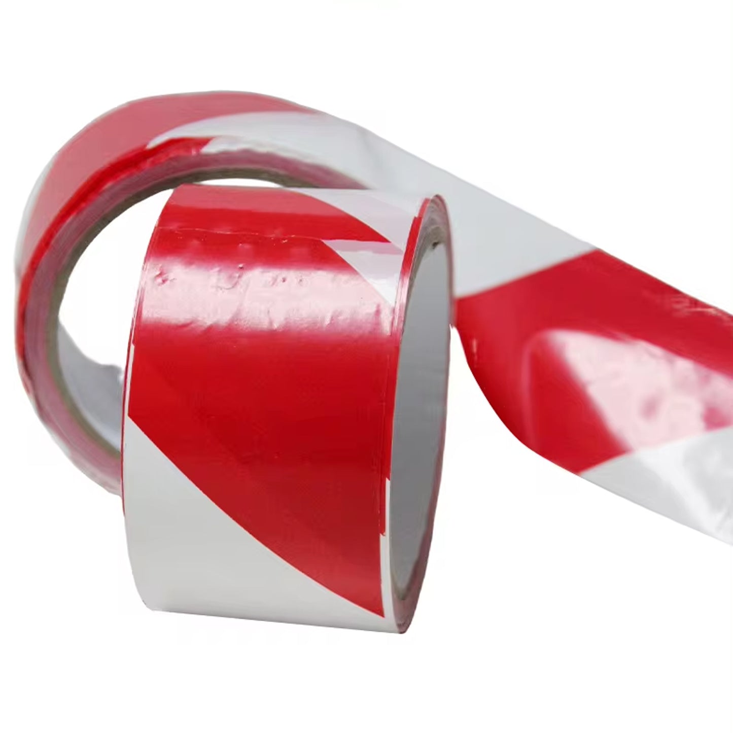 Wukusy safety warning tape for construction barriers, non-adhesive, 100m long and 5cm wide, used for home improvement safety.