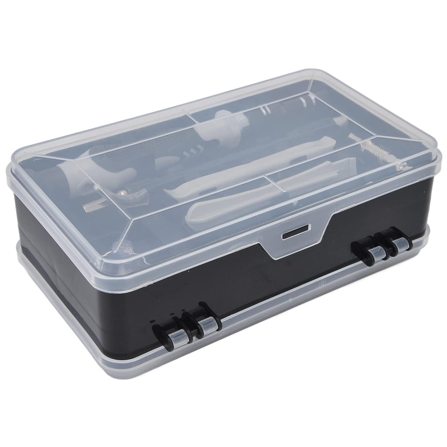 Wukusy 117-piece electronic screwdriver repair tool kit for laptops and mobile devices, includes screwdrivers, prying tools, and accessories.