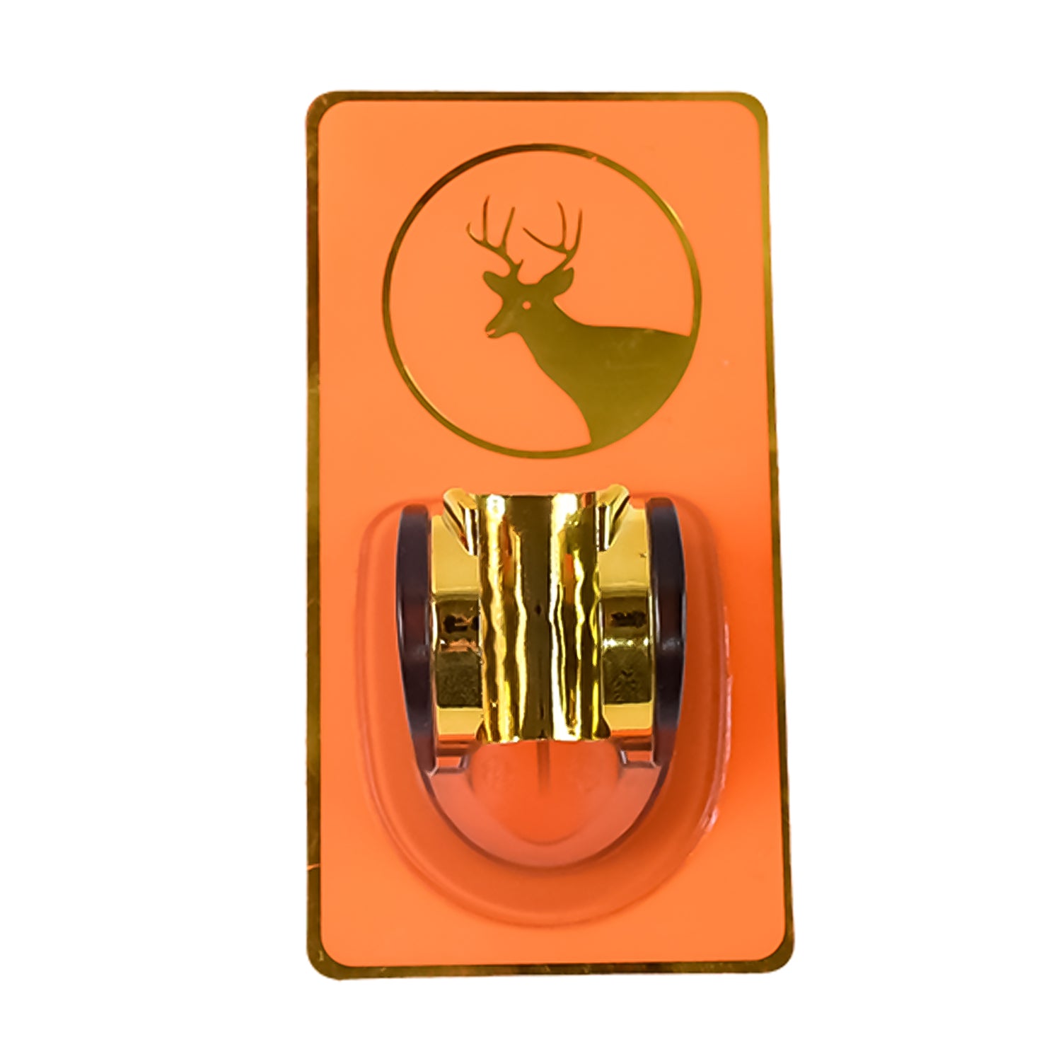 Wukusy self-adhesive adjustable shower head holder attached to bathroom wall for secure, flexible shower head support.