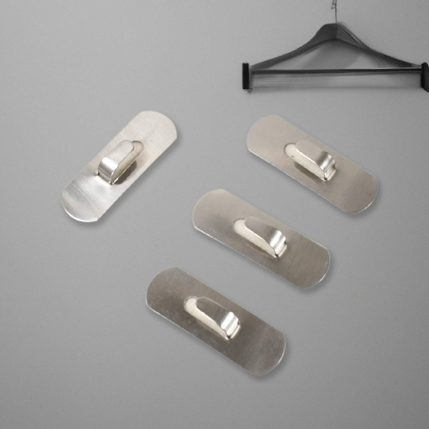 Wukusy stainless steel self-adhesive heavy-duty wall hooks for hanging robes, coats, towels, kitchen, and bathroom items.