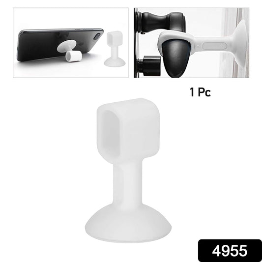 Wukusy self-sucking silicone door stopper in mixed colors, home improvement accessory holding doors securely in place