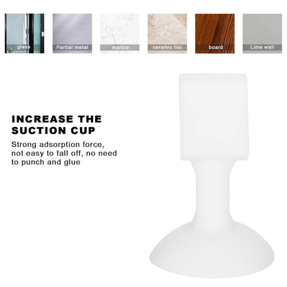 Wukusy self-sucking silicone door stopper in mixed colors, designed to hold doors open securely.