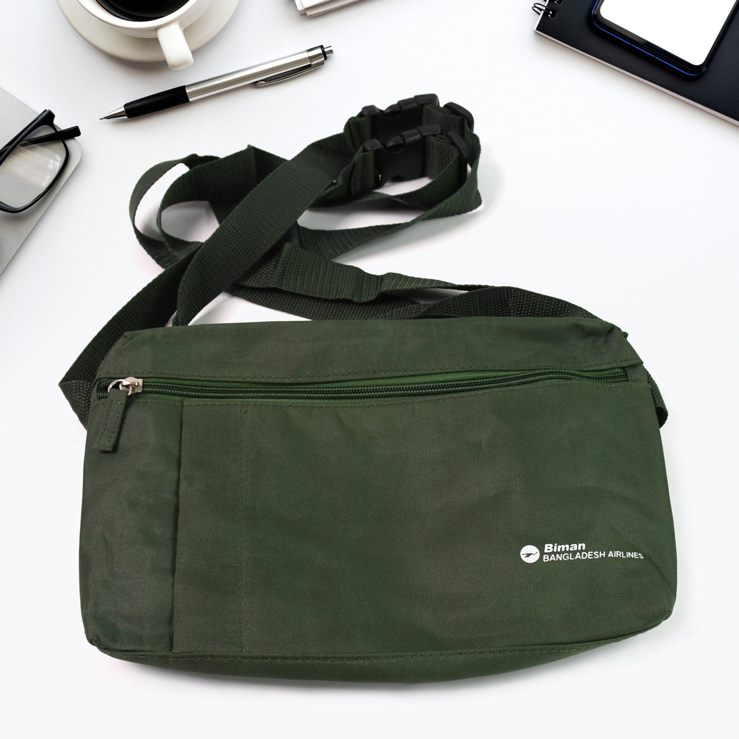 Wukusy shoulder Hajj and Umrah bag for travel, featuring durable straps and spacious compartments, designed for religious pilgrimage.