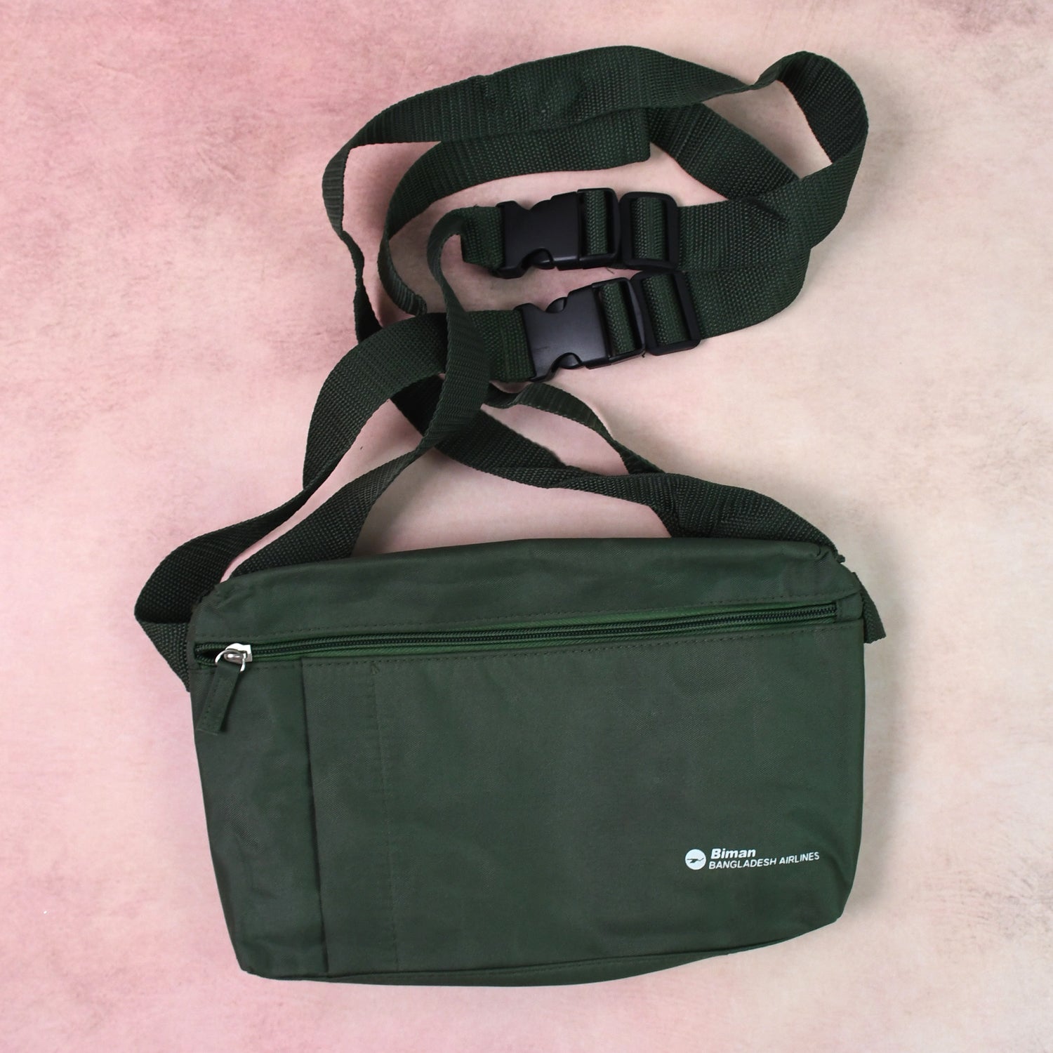 Wukusy shoulder Hajj and Umrah bag, compact and durable for travel, with adjustable strap and multiple compartments.