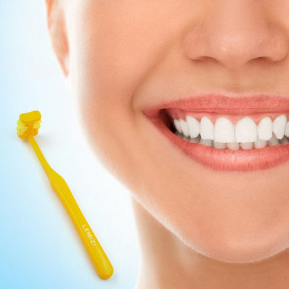 Wukusy six-sided soft toothbrush with anti-bacterial features, designed for comprehensive oral cleaning and home care.