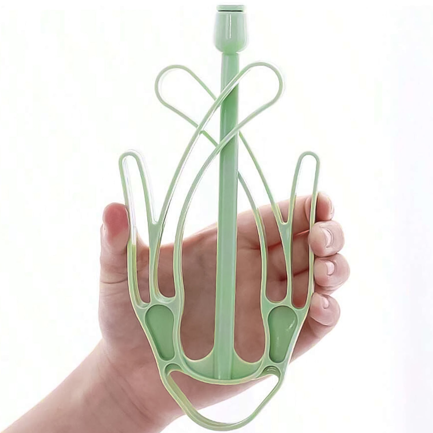 Wukusy small rotatable shoe drying hanger with multiple slots for drying and organizing shoes in home improvement settings.