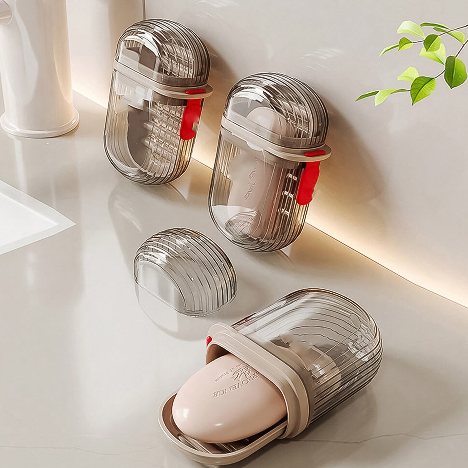 Wukusy travel soap dish and soap box for home improvement, compact design for easy storage and travel use