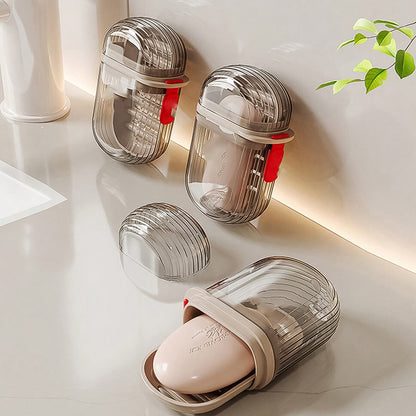 Wukusy travel soap dish and soap box for home improvement, compact design for easy storage and travel use