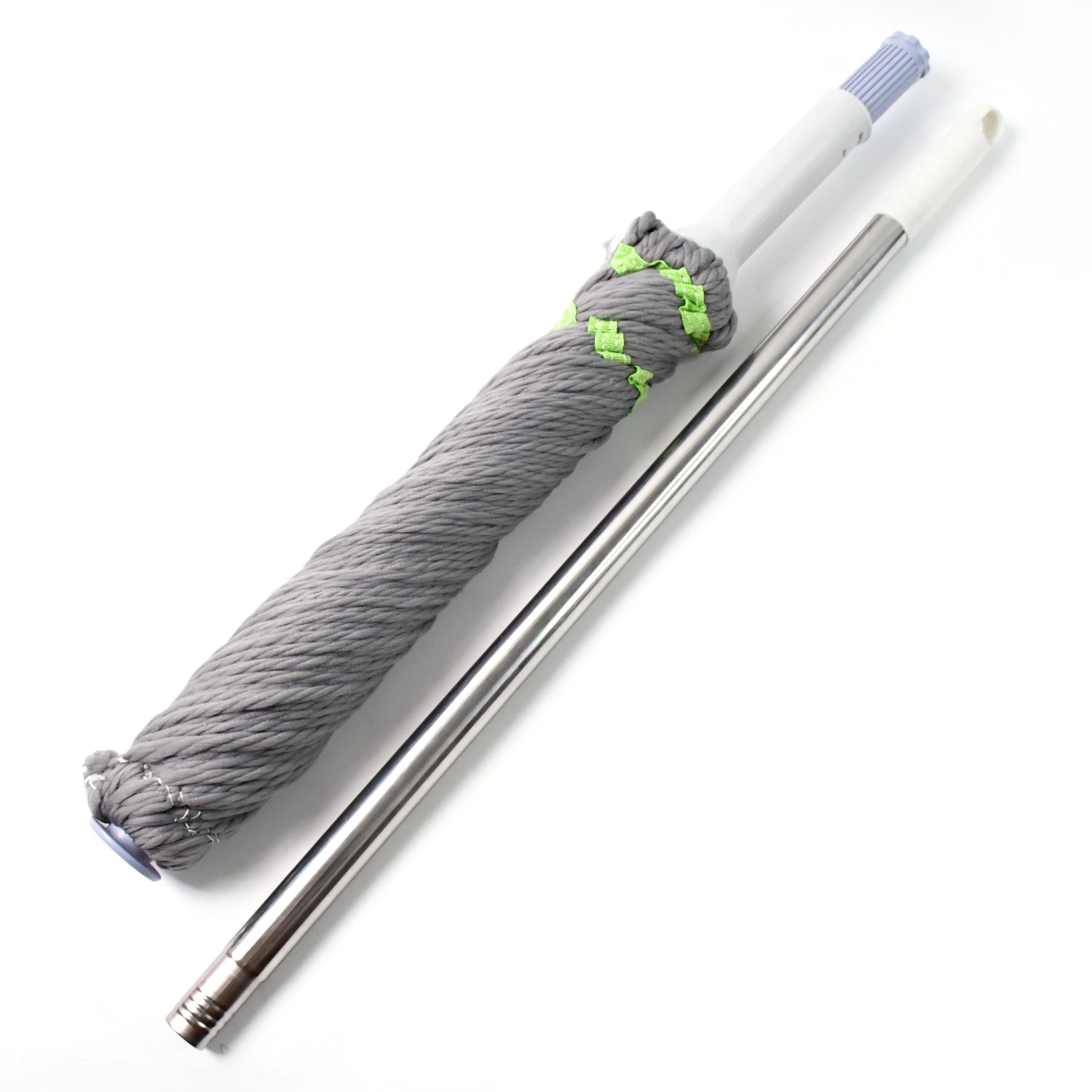 Wukusy Squeeze Twist Mop with stainless steel handle for efficient self-wringing and cleaning in home improvement tasks
