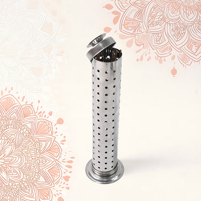 Stainless steel Agarbatti stand for puja by Wukusy, designed for holding incense sticks during religious ceremonies.