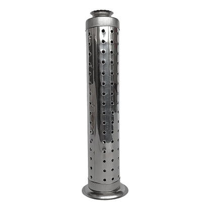 Stainless steel Agarbatti stand for puja, Wukusy brand, designed for home worship, with slots for incense sticks.