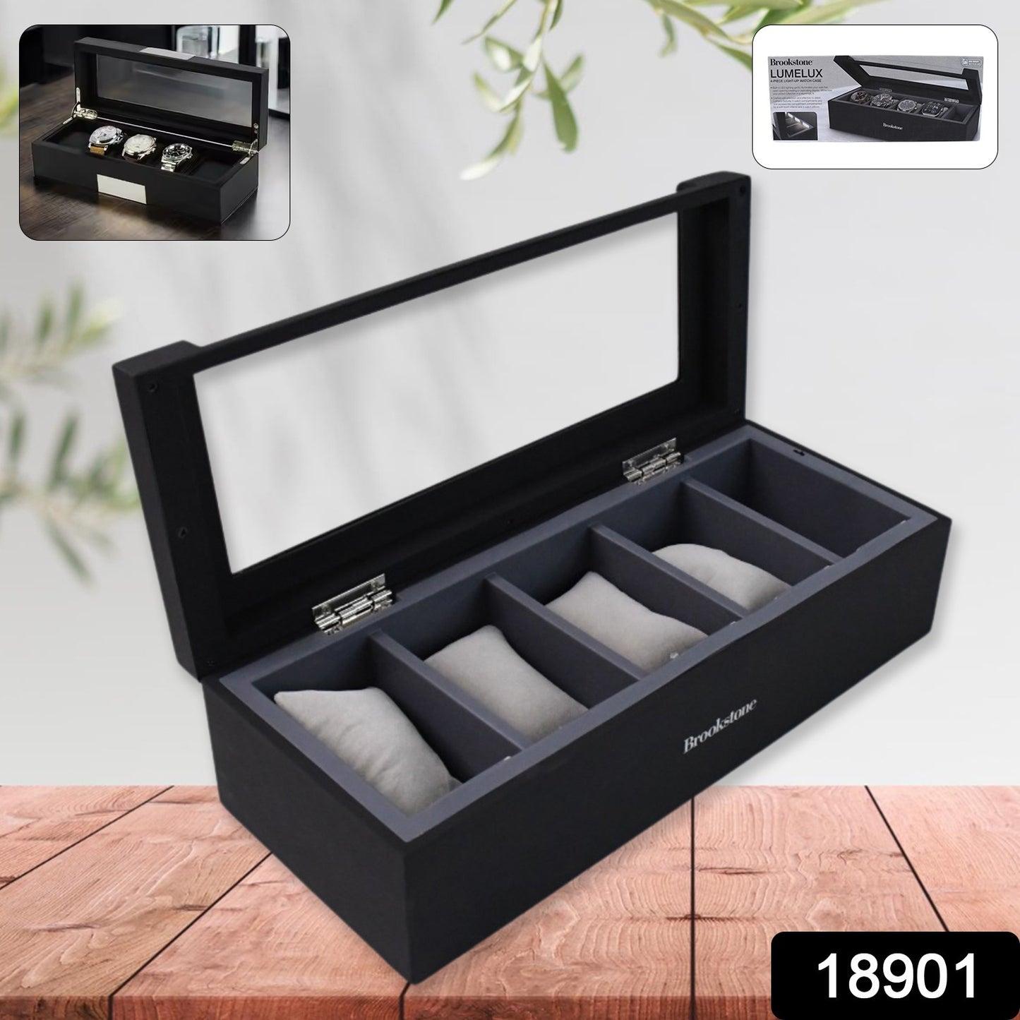 Wukusy jewelry storage box with compartments for earrings and rings, featuring a simple, stylish girl earrings plate design.