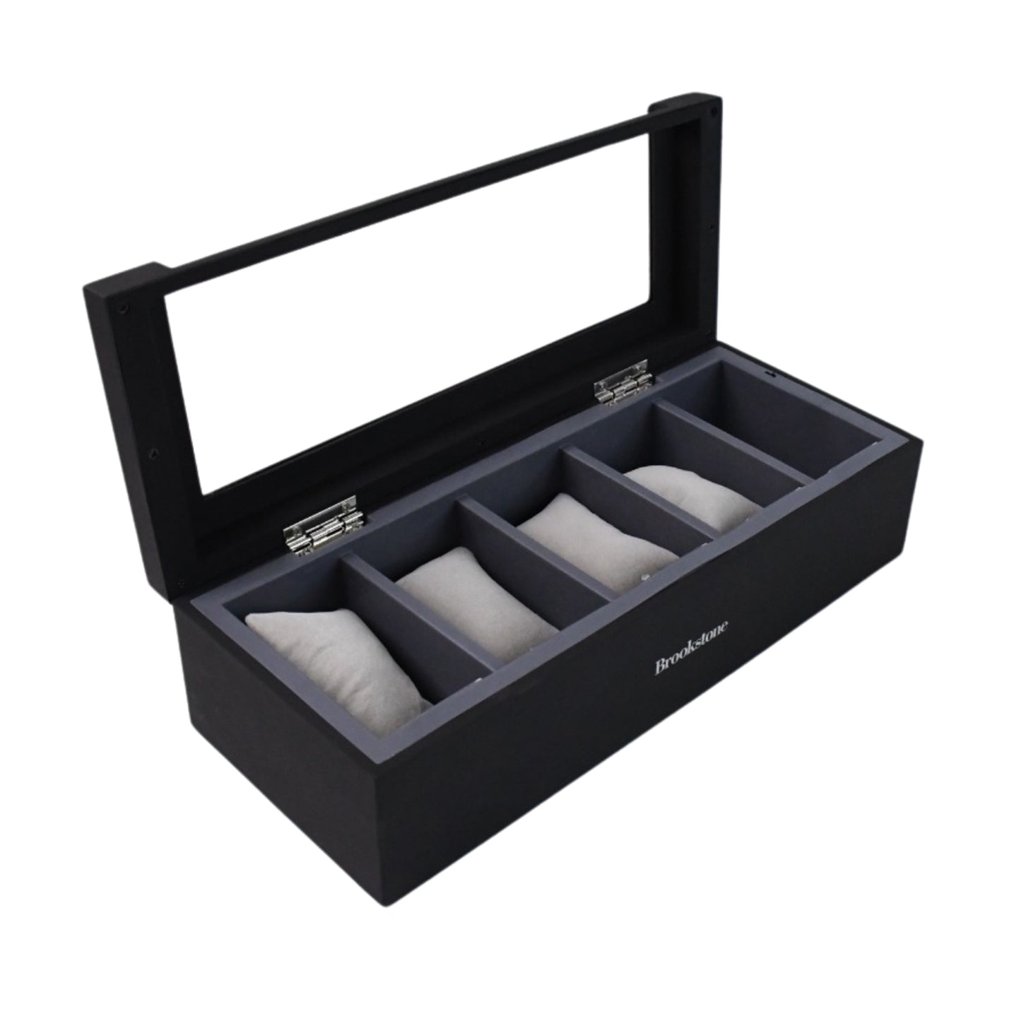 Wukusy jewelry storage box with compartments for earrings and rings, featuring a fresh and simple girl-themed design.