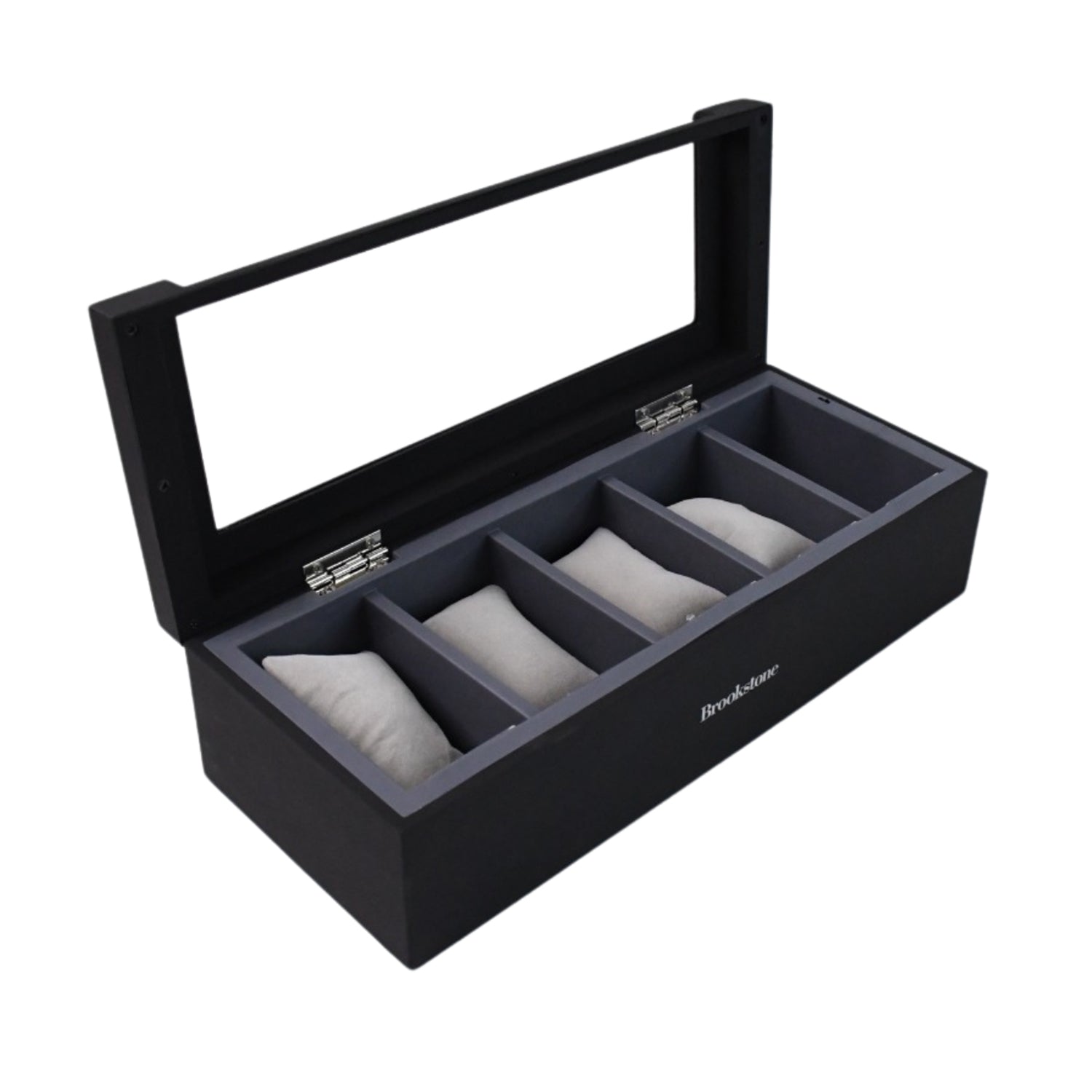 Wukusy jewelry storage box with compartments for earrings and rings, featuring a fresh and simple girl-themed design.