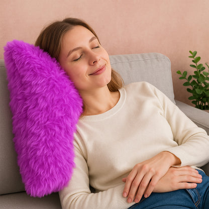 Super soft fluffy cushion pillow by Wukusy, cozy home improvement decor, plush cushion for comfortable seating or lounging.