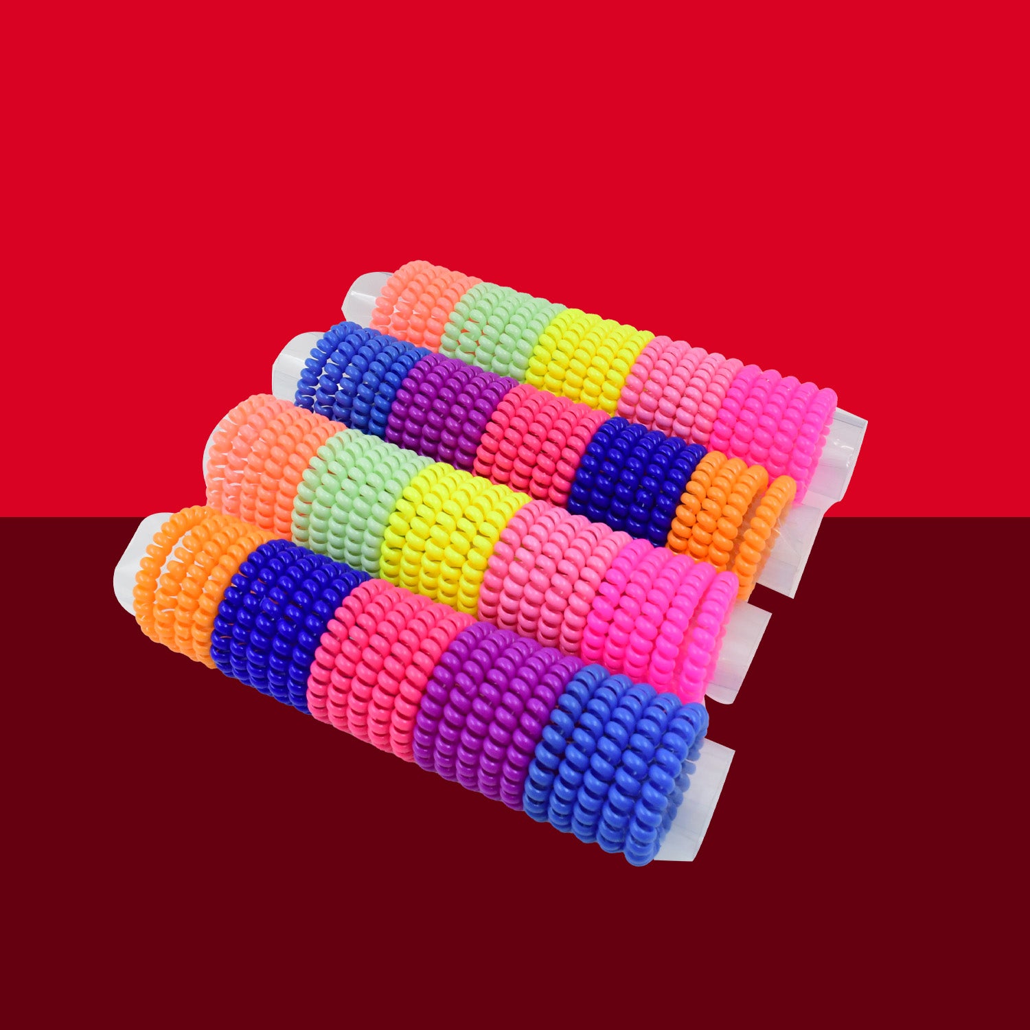 Wukusy telephone wire hair bands pack of 100, flexible and durable hair ties made from telephone wire for home improvement use.