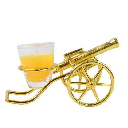 Wukusy Top Cannon tealight holder candle holder for home decor, featuring a sleek design and candle display.