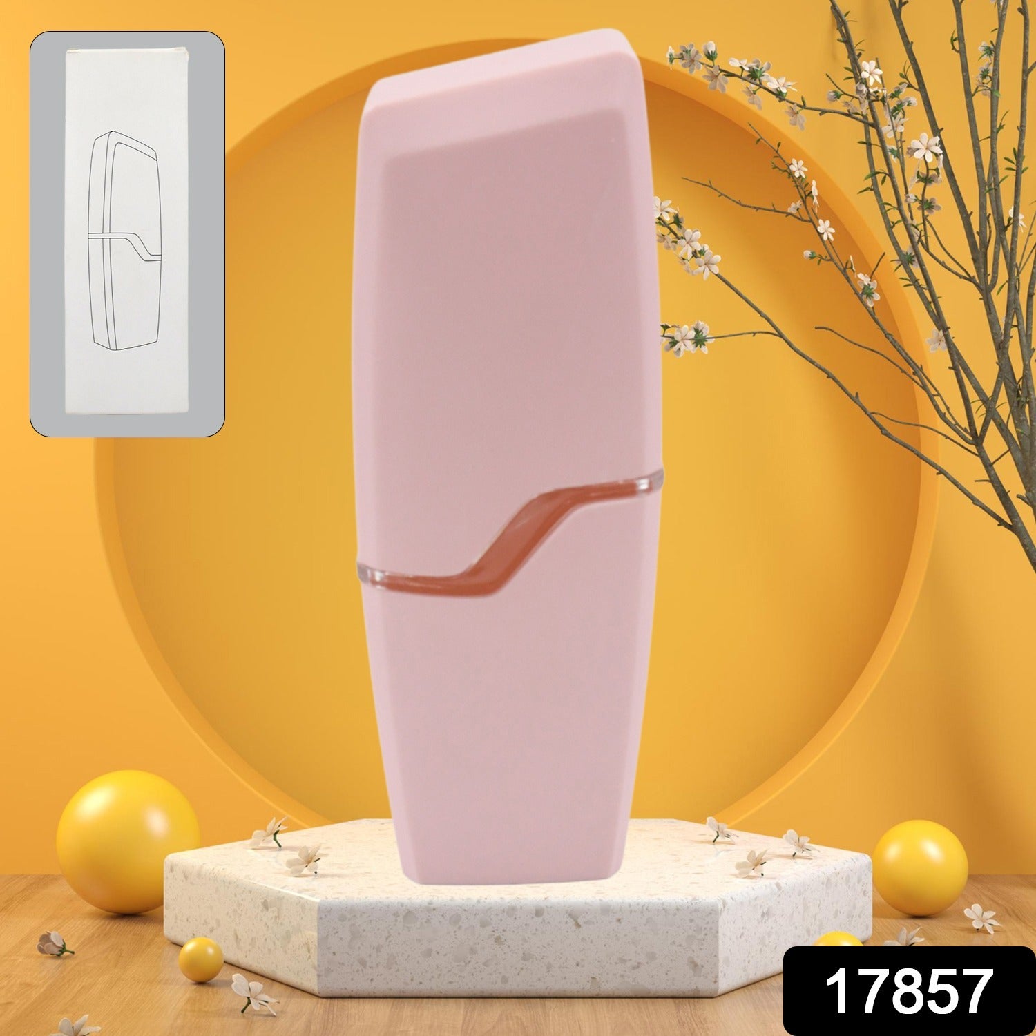 Wukusy portable travel toothbrush case and multifunctional wash cup, compact and lightweight for home and travel use.