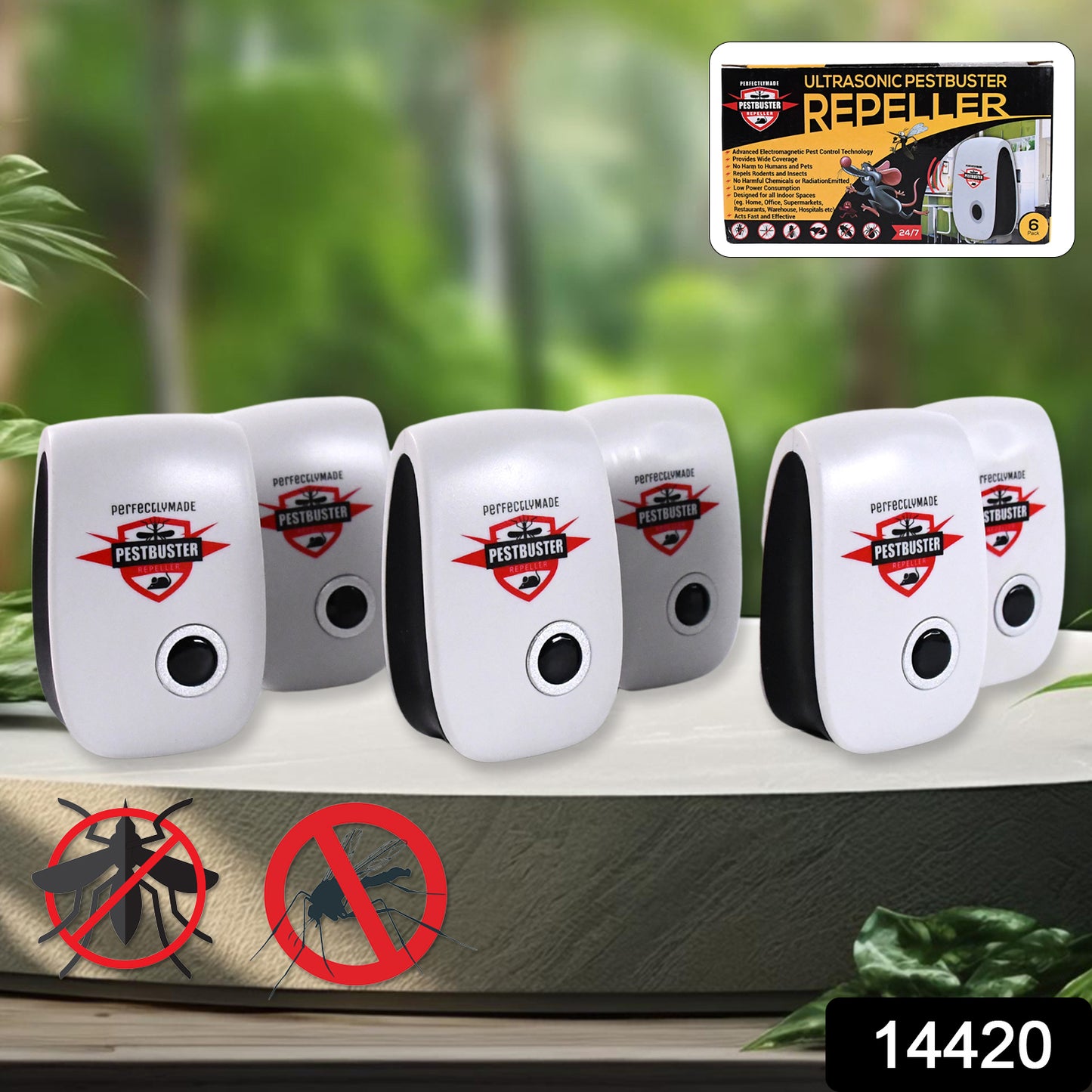 Wukusy ultrasonic pest repeller for home use, designed to repel rats, cockroaches, mosquitoes, and rodents effectively.