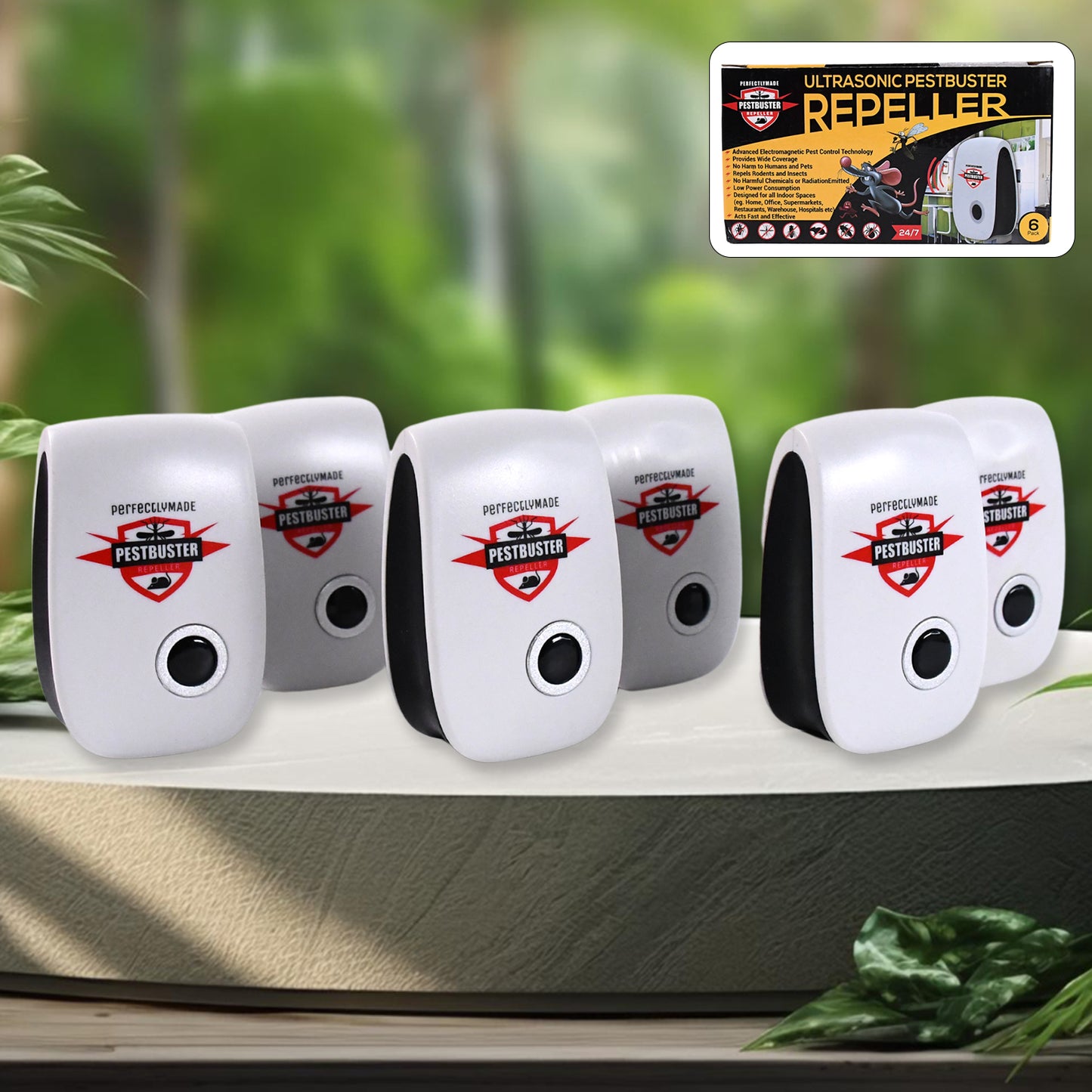 Wukusy ultrasonic pest repeller for home use, designed to repel rats, cockroaches, mosquitoes, and rodents effectively.