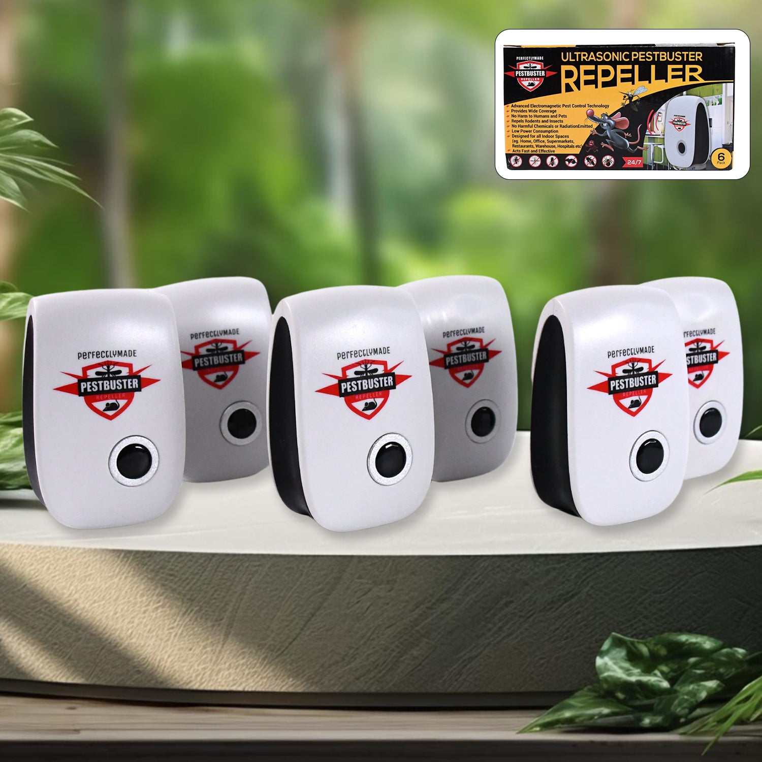 Wukusy ultrasonic pest repeller for home use, designed to repel rats, cockroaches, mosquitoes, and rodents effectively.