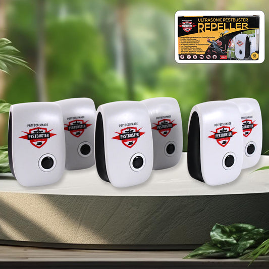 Wukusy ultrasonic pest repeller for home use, designed to repel rats, cockroaches, mosquitoes, and rodents effectively.
