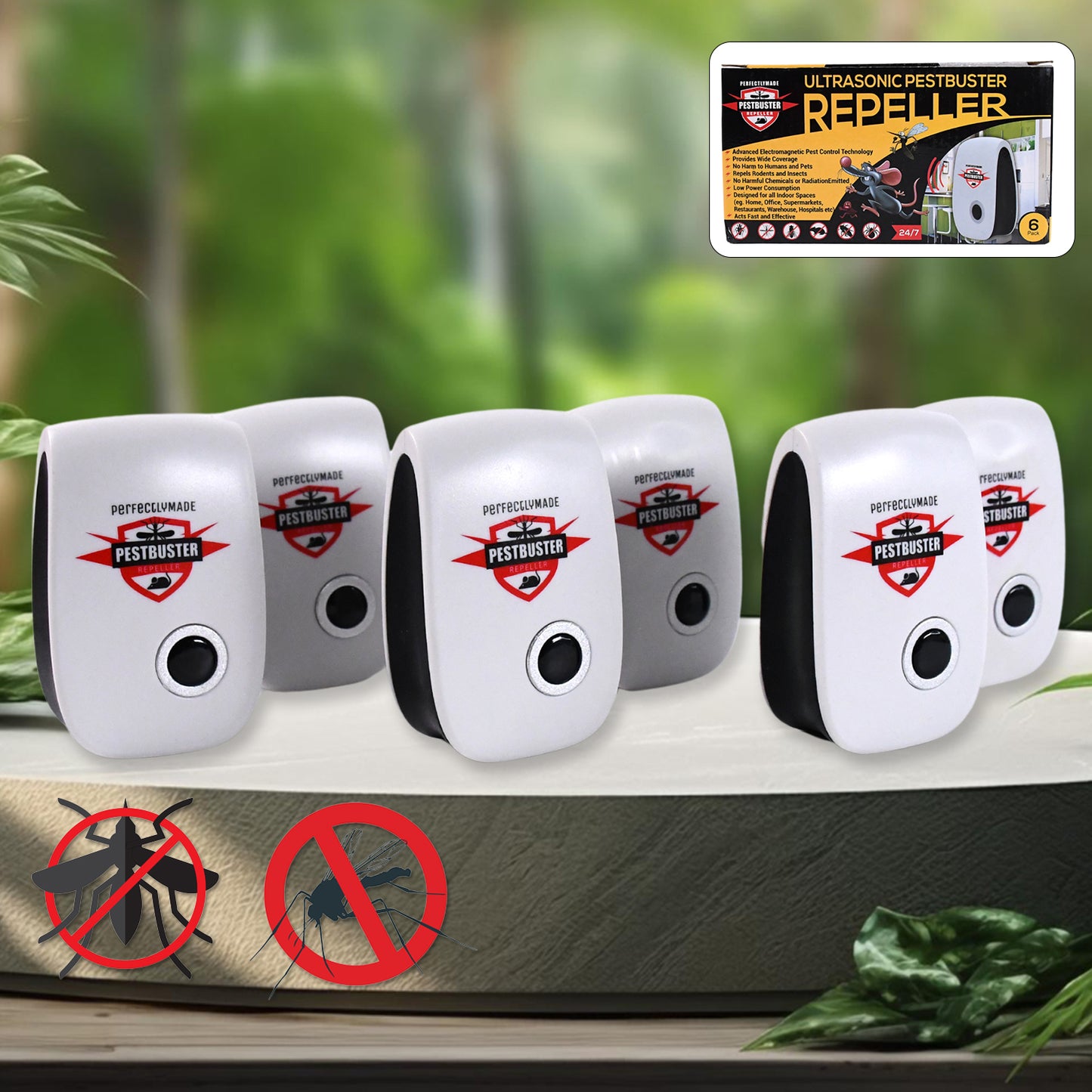 Wukusy ultrasonic pest repeller for home use, designed to repel rats, cockroaches, mosquitoes, and rodents effectively.