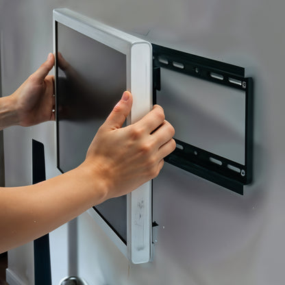 Wukusy heavy-duty adjustable metal TV wall mount bracket for LED and LCD screens, suitable for home improvement.