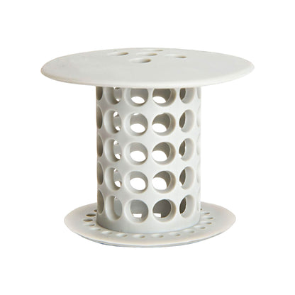 Wukusy universal tub drain hair catcher strainer, home improvement accessory for blocking hair in bathtub drain, one piece.