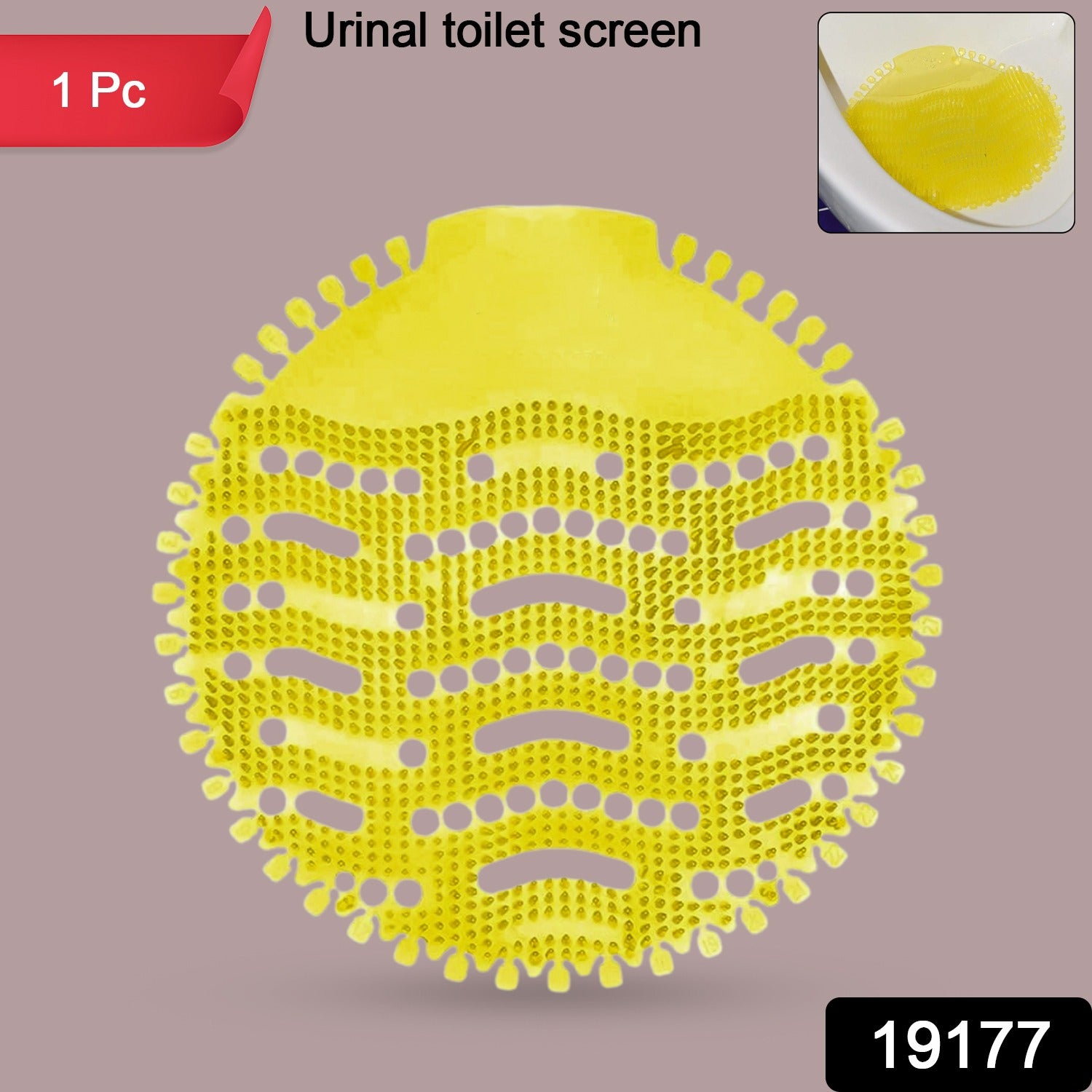 Wukusy urinal screen deodorizer mat for bathroom, designed to reduce odors and keep the area fresh.