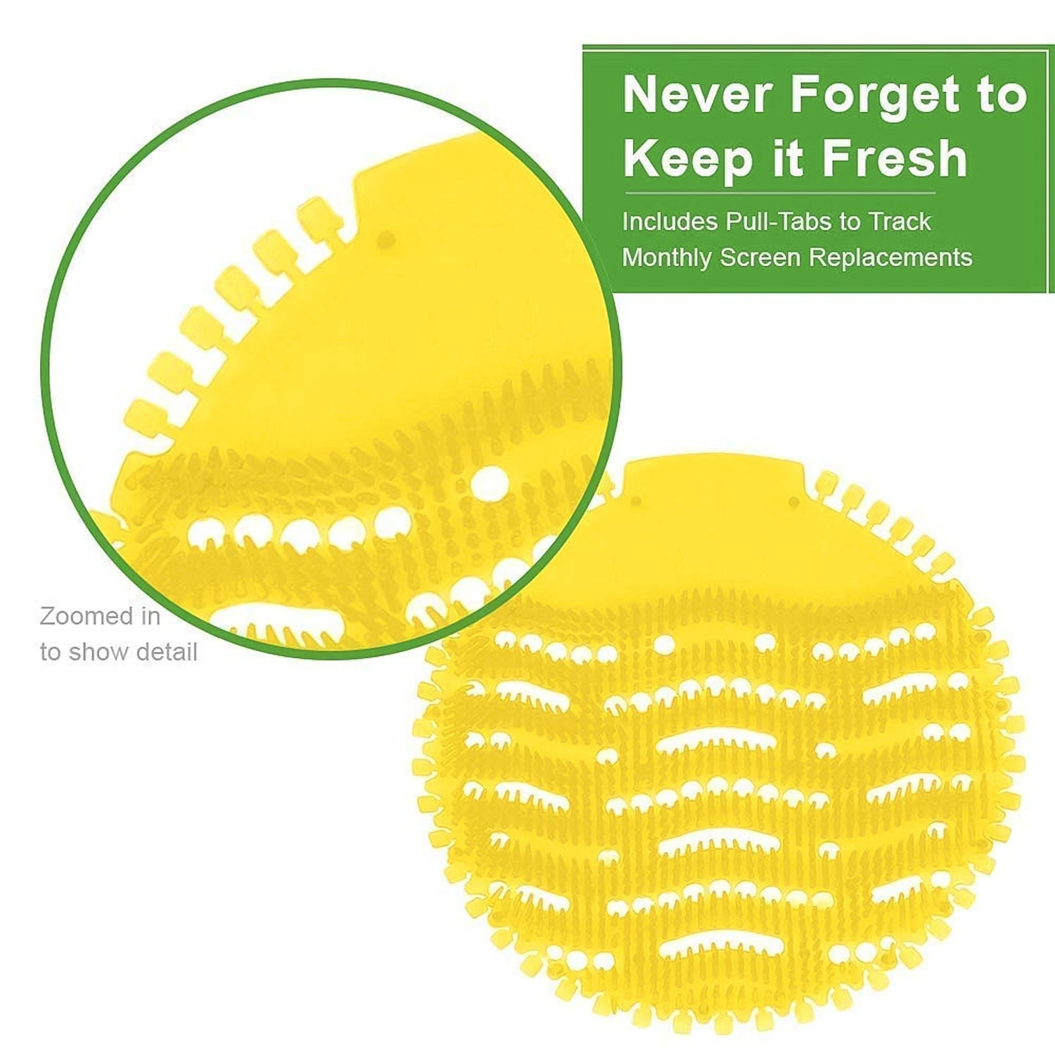 Wukusy urinal screen deodorizer mat for home improvement, designed to reduce odors and keep urinals fresh.