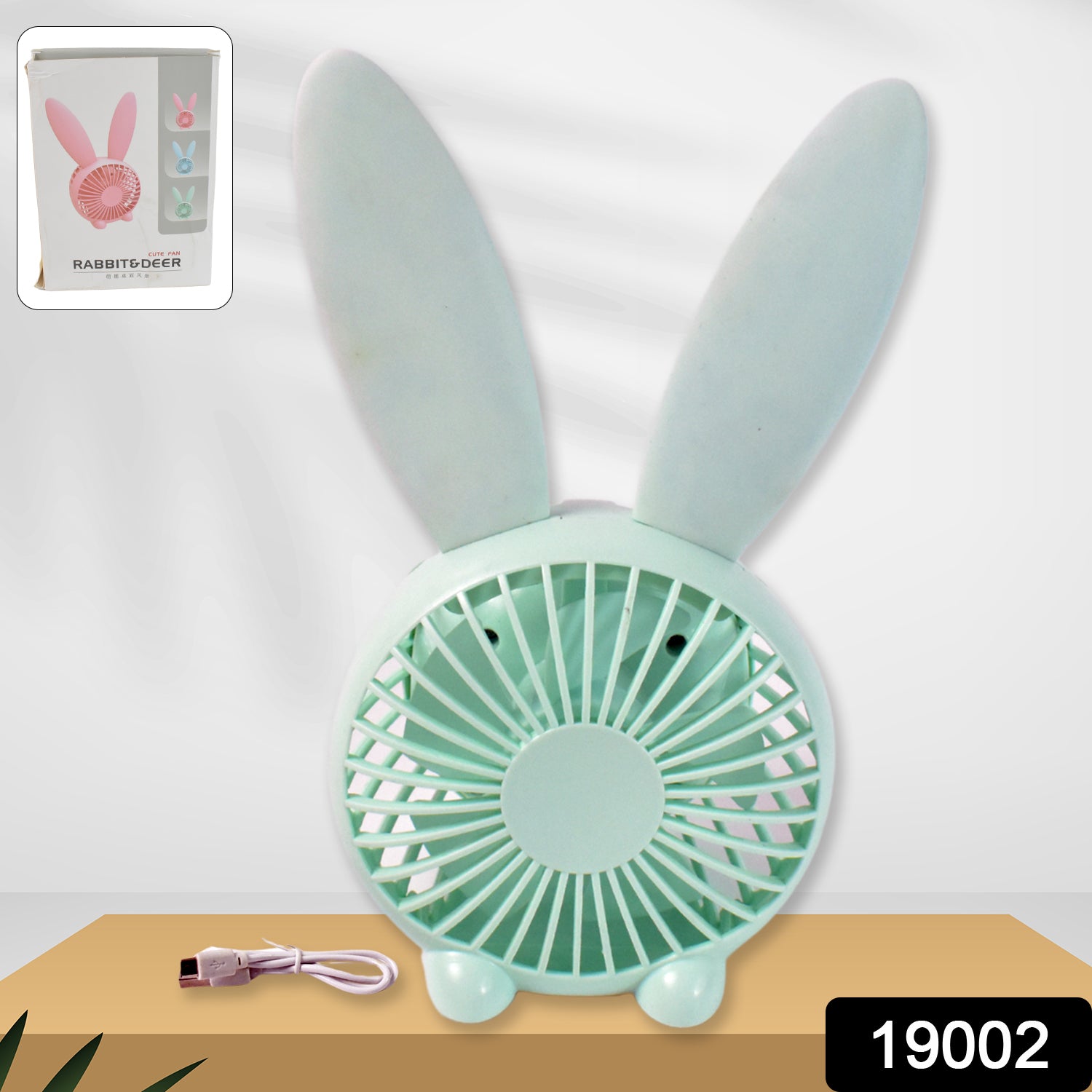Wukusy USB desk fan made of plastic, compact home improvement device with adjustable tilt for desktop cooling.