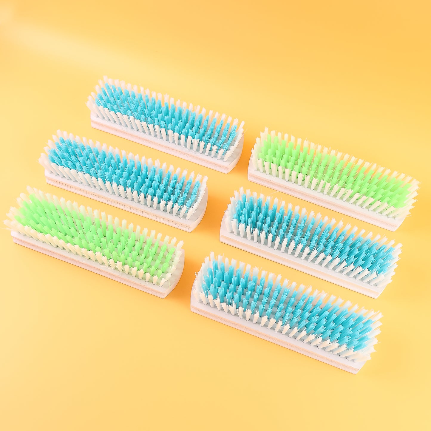 Wukusy Veepee 6-piece cloth washing and cleaning scrub brush set for home improvement, includes various brushes for cleaning tasks.