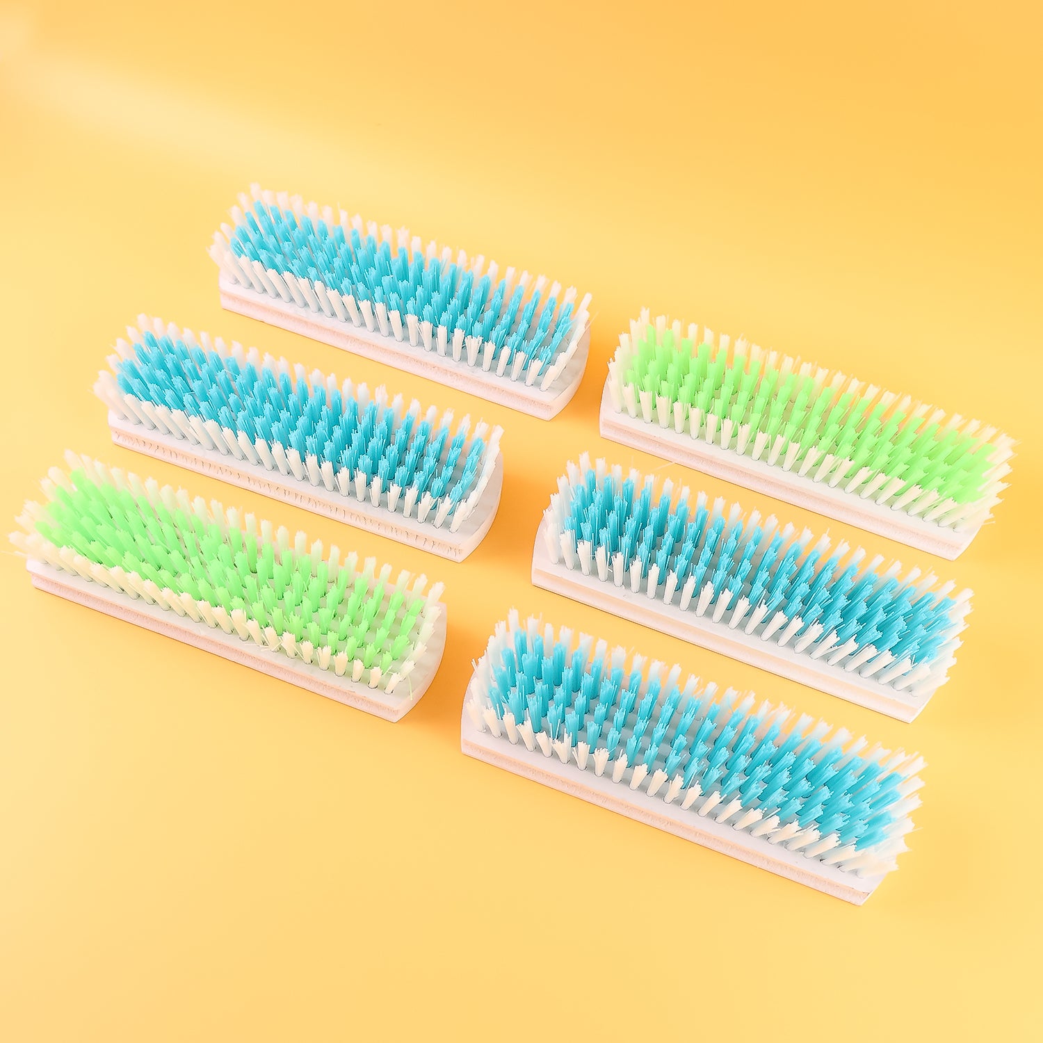 Wukusy Veepee 6-piece cloth washing and cleaning scrub brush set for home improvement, includes various brushes for cleaning tasks.