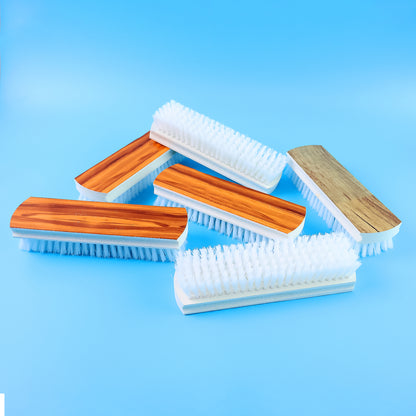 Wukusy Veepee 6-piece cleaning scrub brush set with multi-color bristles for washing and scrubbing surfaces in home improvement.