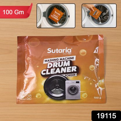 Wukusy washing machine drum cleaner powder in a 100g container, designed for home improvement and appliance maintenance.