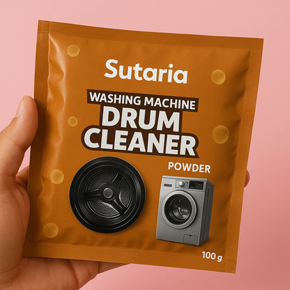 Wukusy washing machine drum cleaner powder in a 100g packet, designed for home improvement and appliance cleaning.